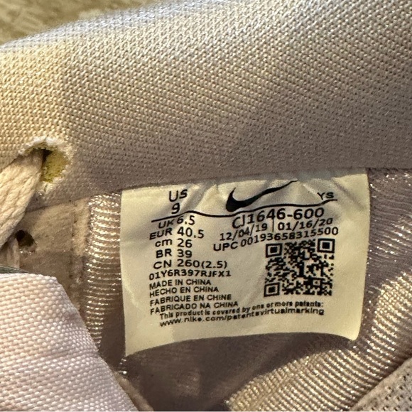 Nike Air Force 1 low pink  iridescent AF1 size 9 - Picture 7 of 10